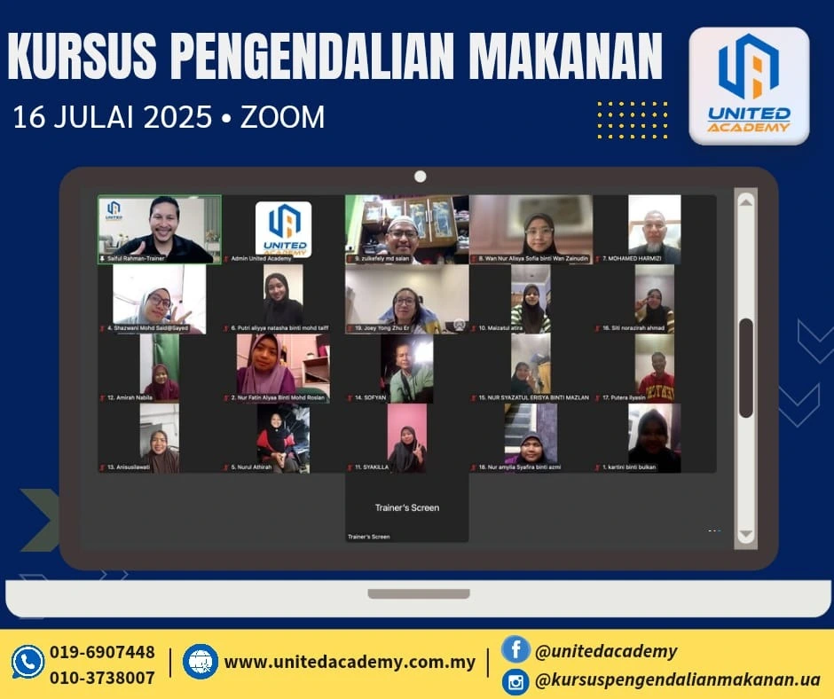 kursus pengendali makanan online
