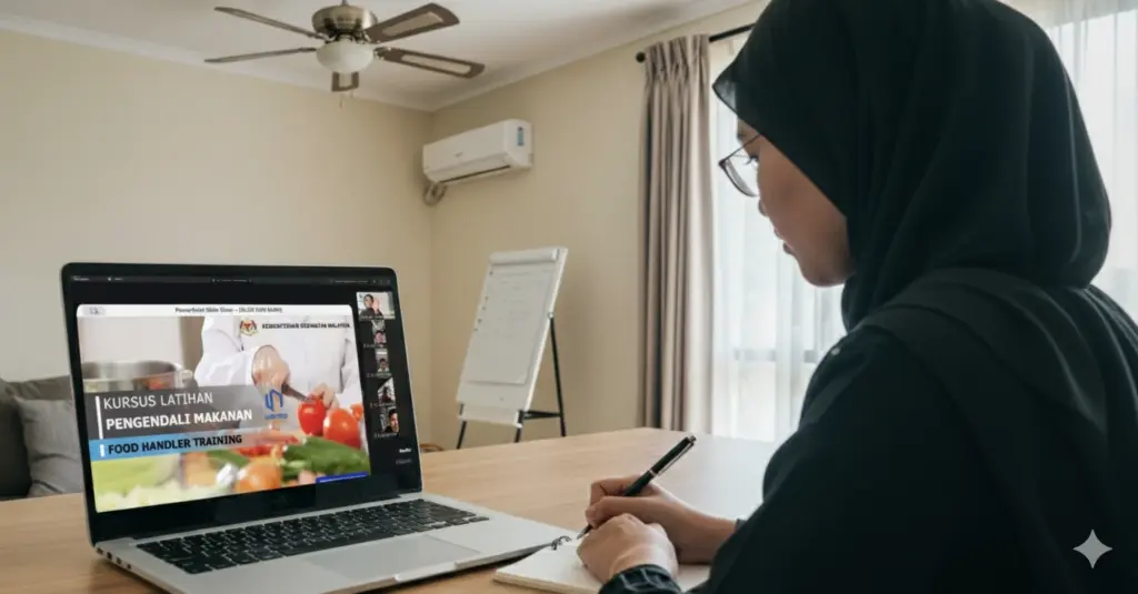 Latihan pengendali makanan secara online bersama United Academy