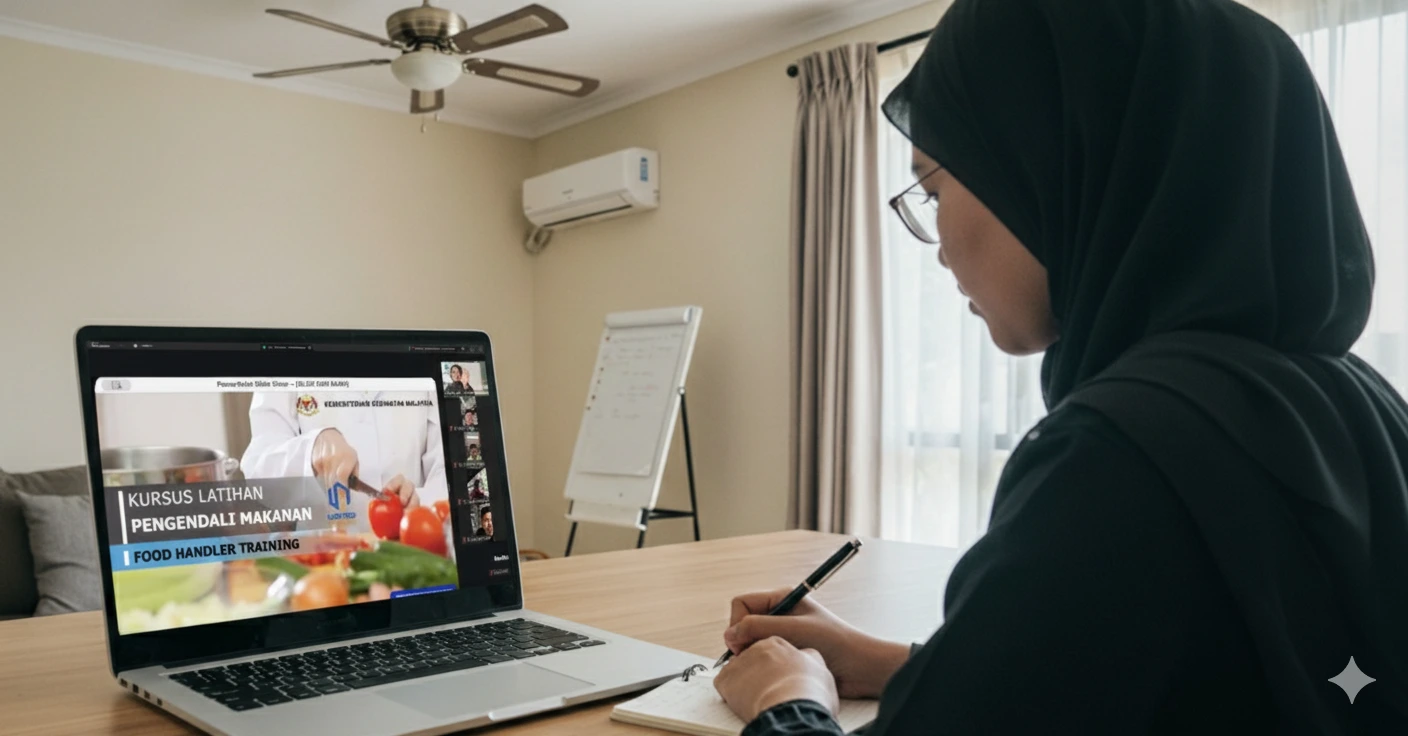 Latihan pengendali makanan secara online bersama United Academy