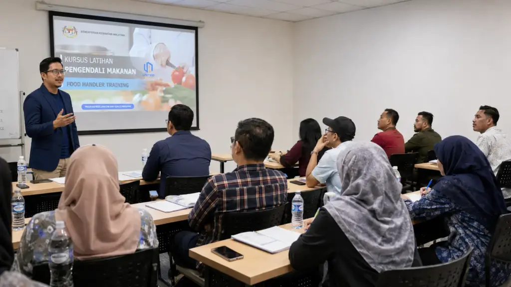 Sesi Kursus Pengendalian Makanan United Academy