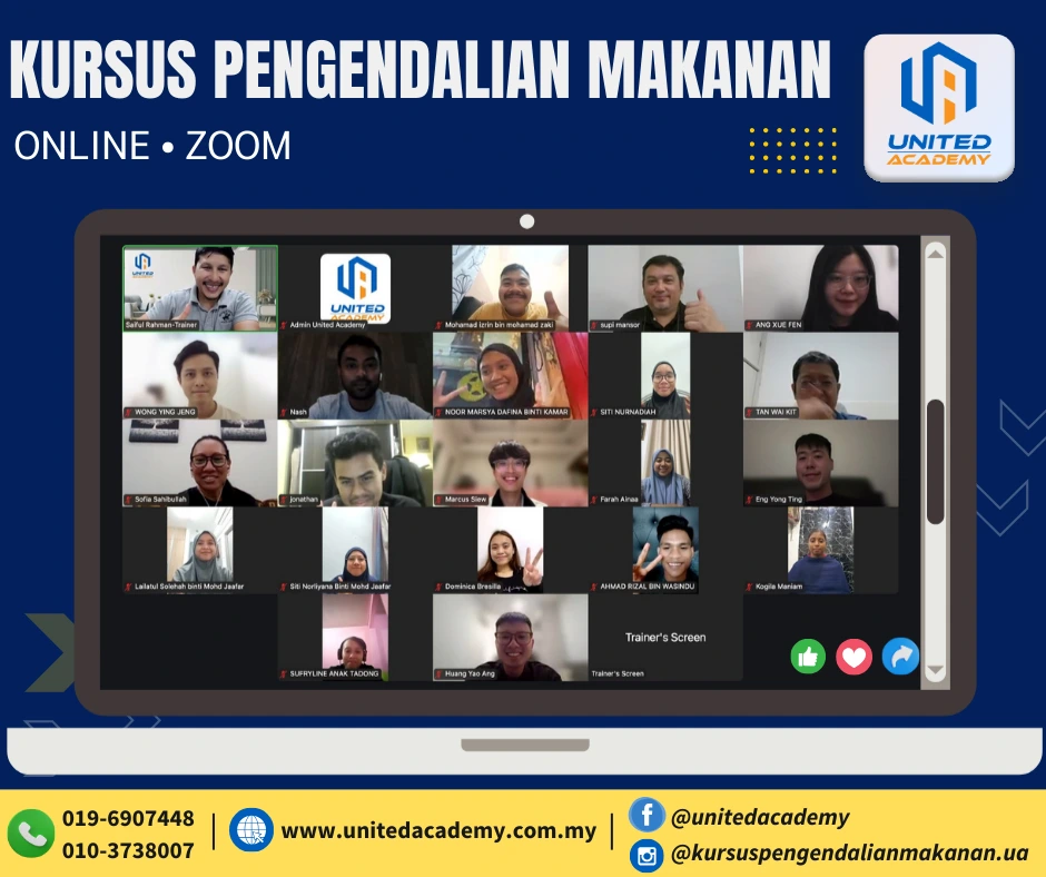 kursus pengendali makanan online