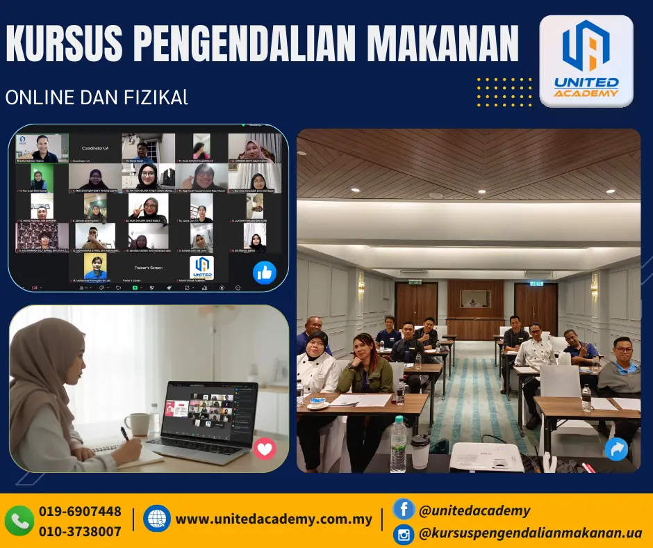 Gambar kursus pengendali makanan online dan fizikal kkm