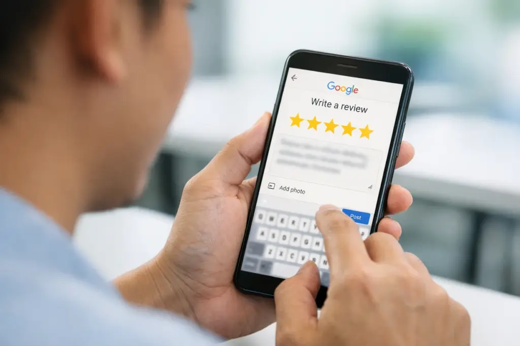 Pengalaman peserta kursus pengendali makanan United Academy berkongsi ulasan Google selepas tamat kursus